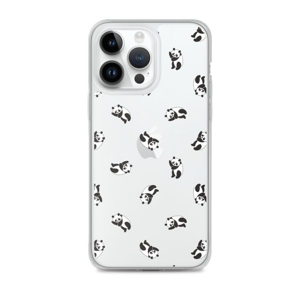 Cute Pandas iPhone Clear Case