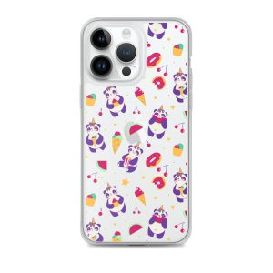 Cute Panda Sweets iPhone Clear Case
