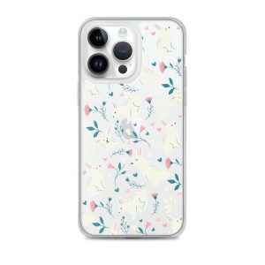 Easter Cute Rabbits iPhone Clear Case