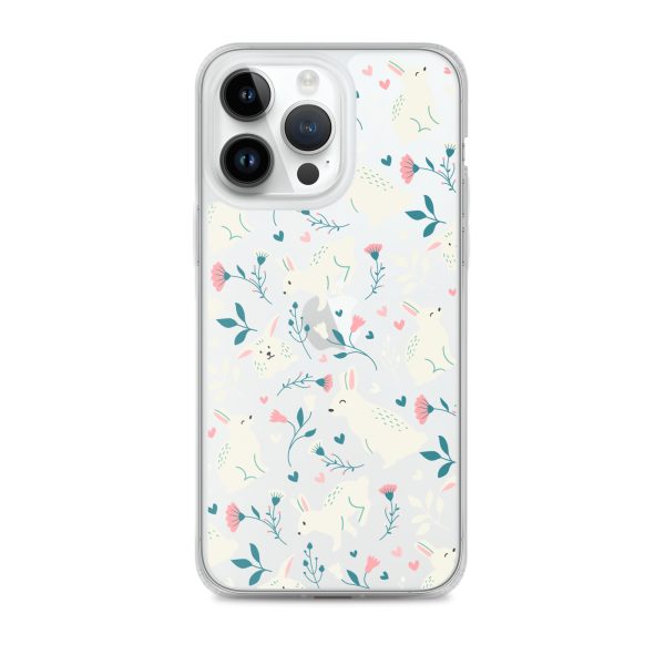 Easter Cute Rabbits iPhone Clear Case