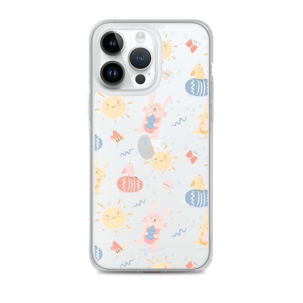 Easter Egg and Bunnies iPhone Clear Case