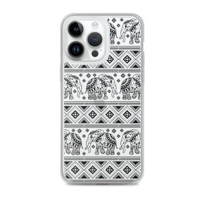 Elephant Mandala iPhone Clear Case