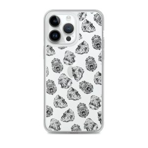 Illustrated Gorilla Seamless iPhone Clear Case