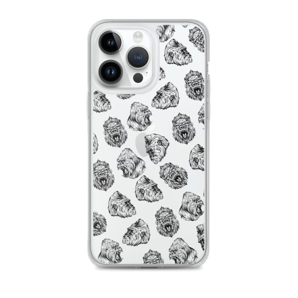 Illustrated Gorilla Seamless iPhone Clear Case