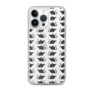 Rat Silhouette iPhone Clear Case