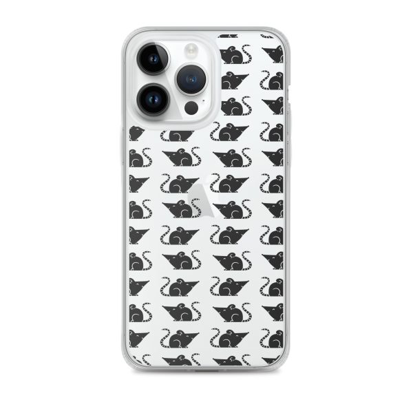 Rat Silhouette iPhone Clear Case