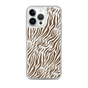 Tiger Print iPhone Clear Case