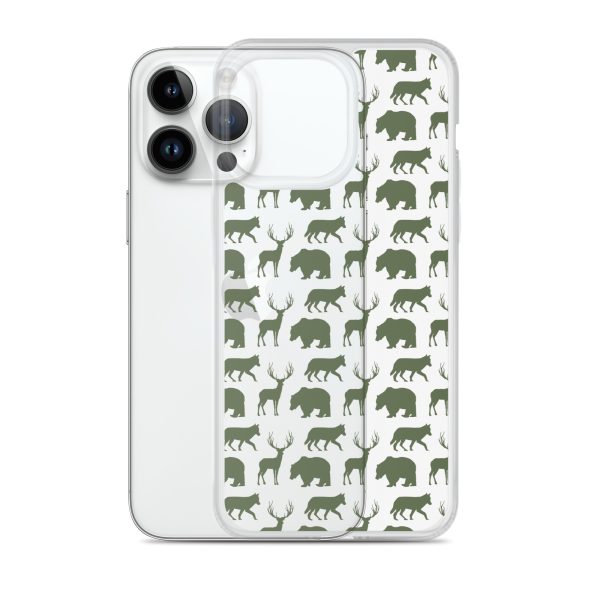 Animals Silhouette iPhone Clear Case