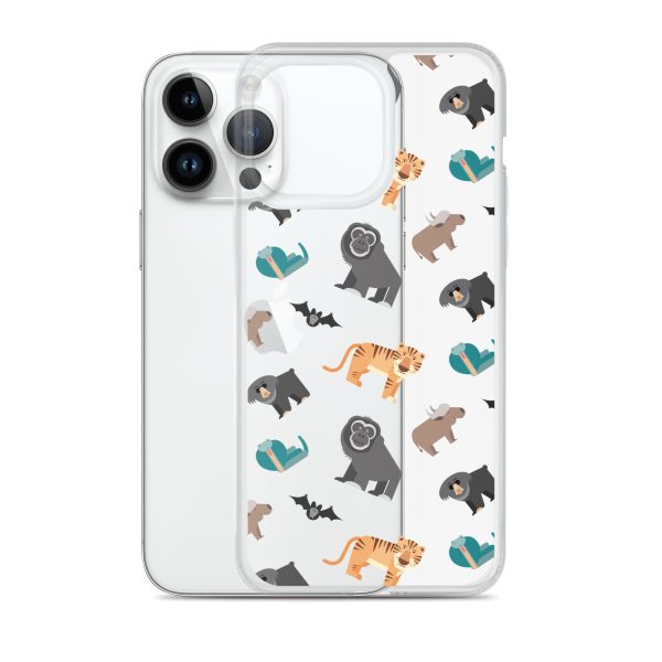 Asian Jungle Animals iPhone Clear Case