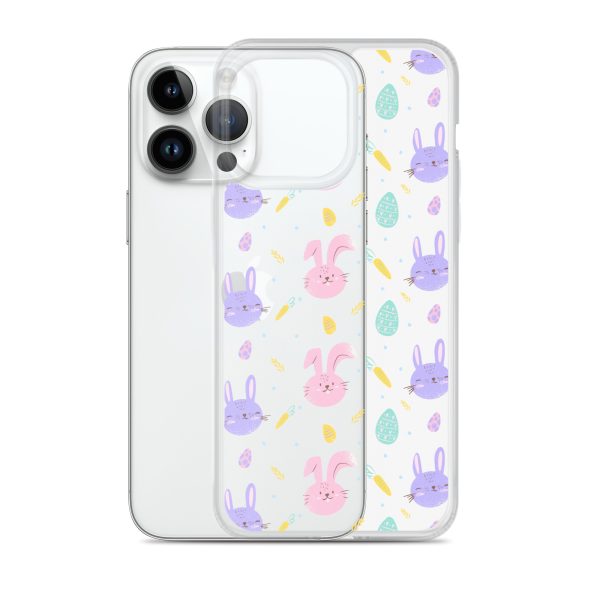 Cute Easter Bunnies iPhone Clear Case
