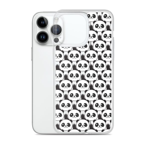 Cute Panda Bears iPhone Clear Case