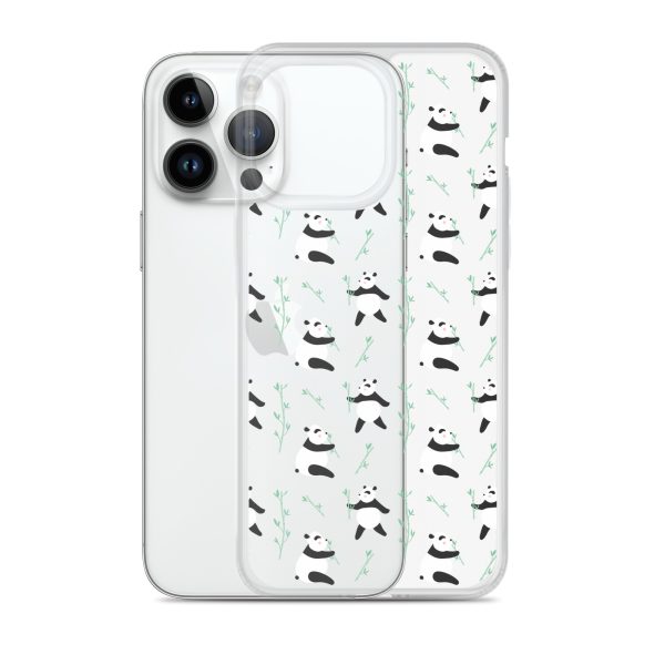 Cute Panda iPhone Clear Case