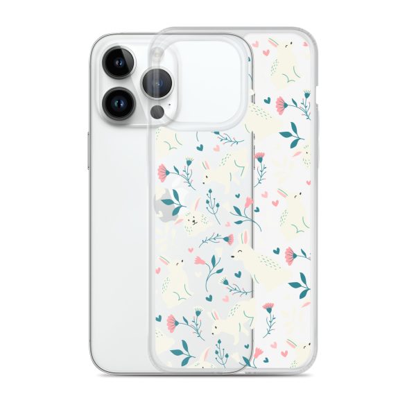 Easter Cute Rabbits iPhone Clear Case