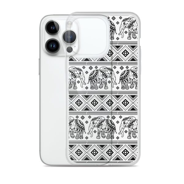 Elephant Mandala iPhone Clear Case