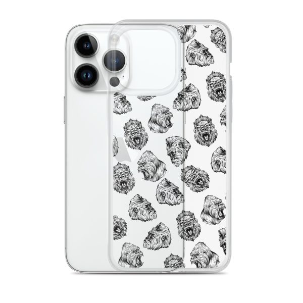 Illustrated Gorilla Seamless iPhone Clear Case