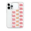 Pink Bunnies iPhone Clear Case