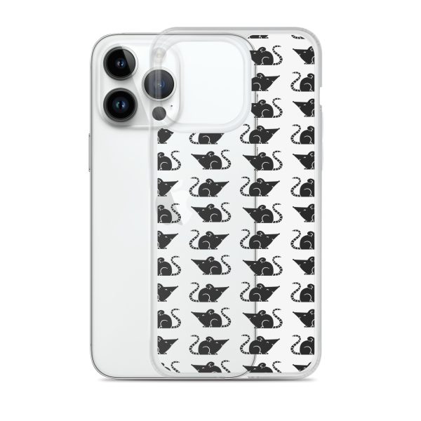 Rat Silhouette iPhone Clear Case