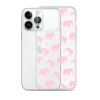 Seamless Elephant Silhouette iPhone Clear Case