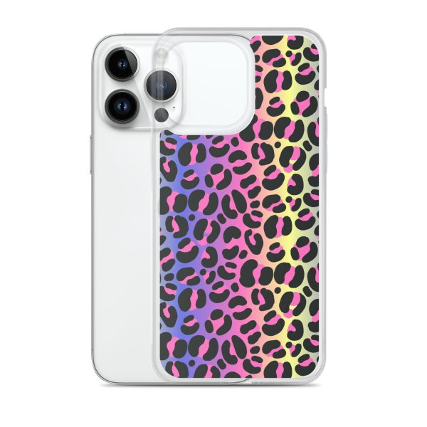 Neon Leopard iPhone Clear Case