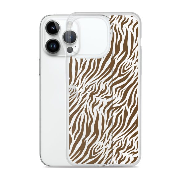 Tiger Print iPhone Clear Case