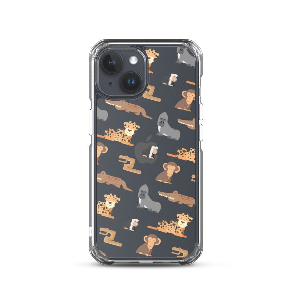 African Jungle Animals iPhone Clear Case