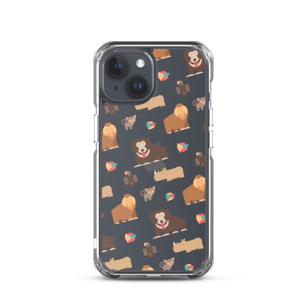 Asian Jungle Animals iPhone Clear Case