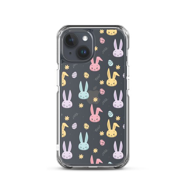 Colorful Bunnies Easter iPhone Clear Case