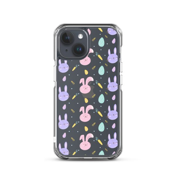 Cute Easter Bunnies iPhone Clear Case