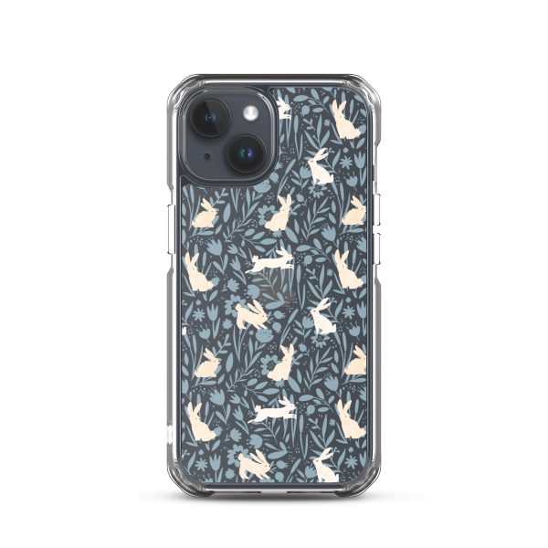 Easter Hopping Bunnies iPhone Clear Case