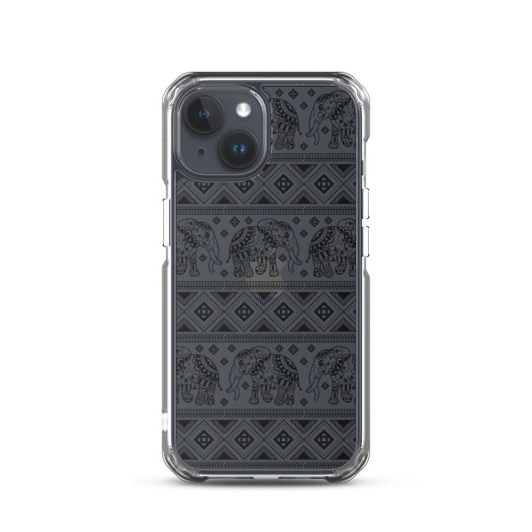 Elephant Mandala iPhone Clear Case
