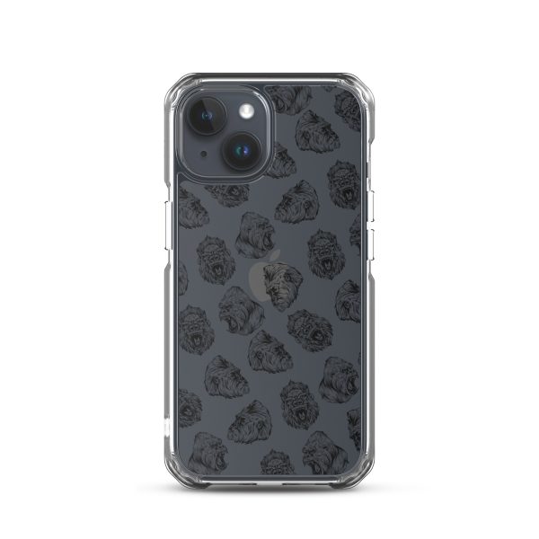 Illustrated Gorilla Seamless iPhone Clear Case
