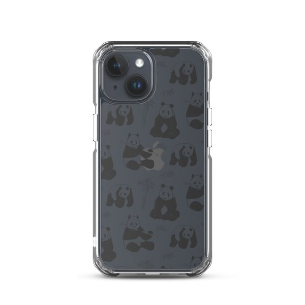 Panda Bears Bamboo iPhone Clear Case