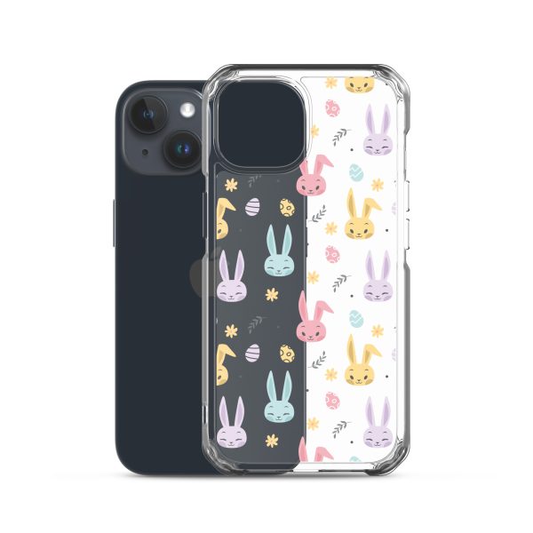 Colorful Bunnies Easter iPhone Clear Case