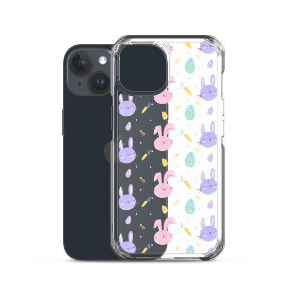 Cute Easter Bunnies iPhone Clear Case