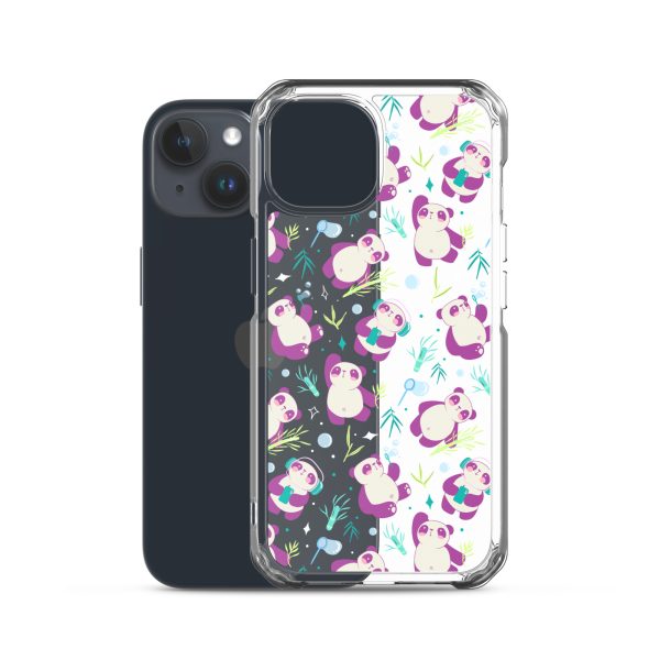 Cute Panda Bamboo iPhone Clear Case