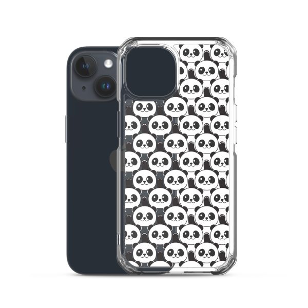 Cute Panda Bears iPhone Clear Case