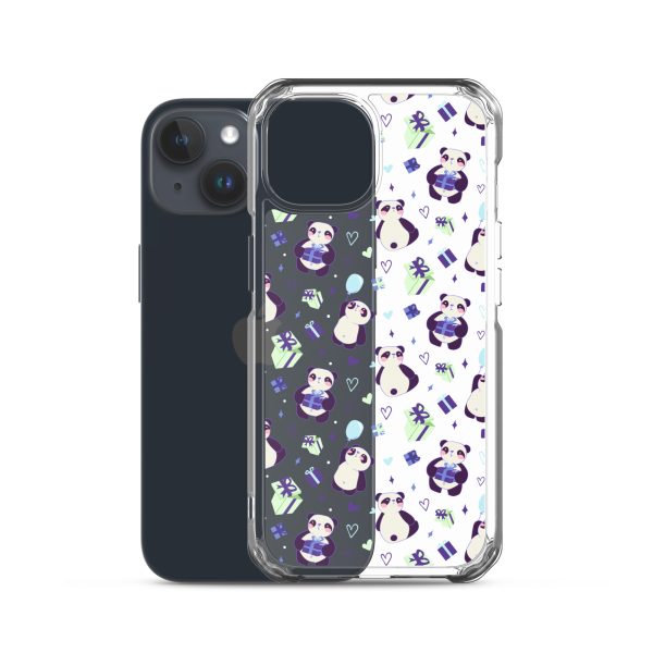 Cute Panda Presents iPhone Clear Case