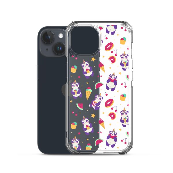 Cute Panda Sweets iPhone Clear Case