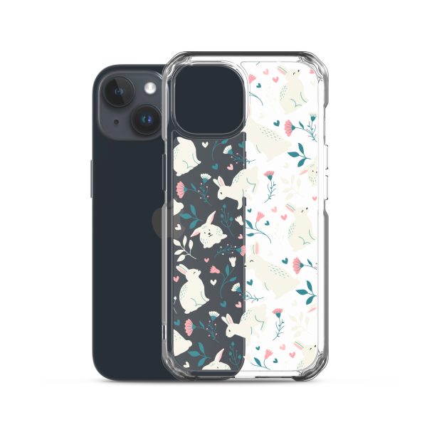 Easter Cute Rabbits iPhone Clear Case