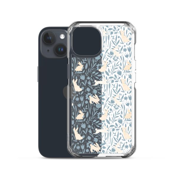 Easter Hopping Bunnies iPhone Clear Case