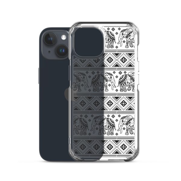 Elephant Mandala iPhone Clear Case