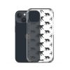 Monkey Silhouette iPhone Clear Case