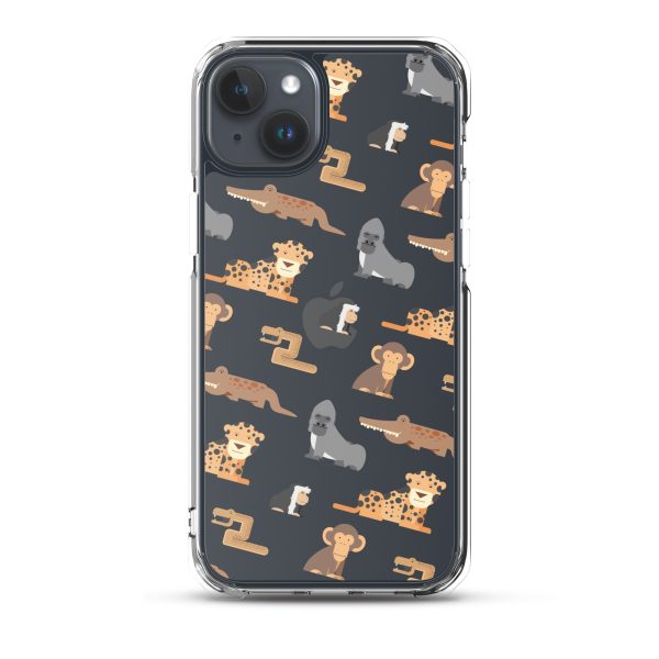 African Jungle Animals iPhone Clear Case