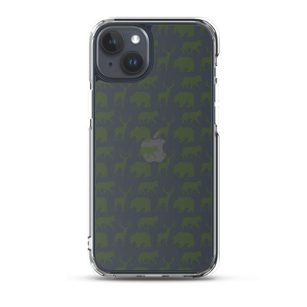 Animals Silhouette iPhone Clear Case