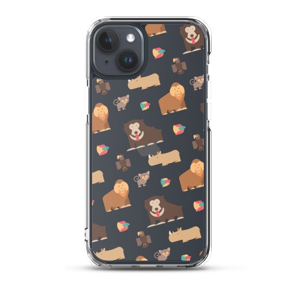 Asian Jungle Animals iPhone Clear Case