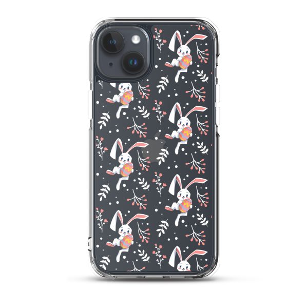 Cute Easter Rabbit iPhone Clear Case