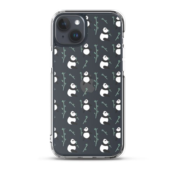 Cute Panda iPhone Clear Case