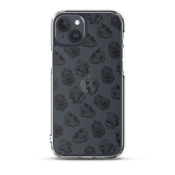 Illustrated Gorilla Seamless iPhone Clear Case