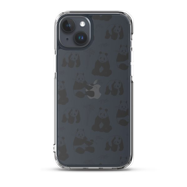 Panda Bears Bamboo iPhone Clear Case