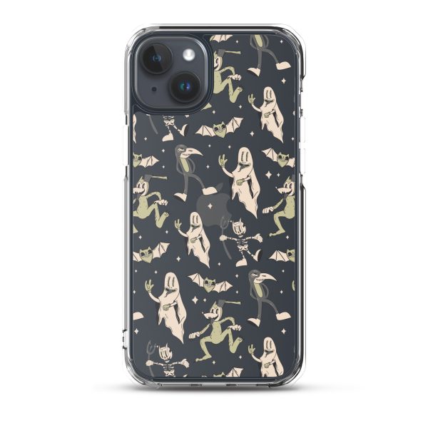Spooky Vintage Halloween iPhone Clear Case